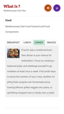 Mediterranean Diet Plan android App screenshot 0